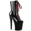 Pleaser - XTREME10201 Bottes de plateforme, Pole dance chaussures - Noir/Rouge Product image